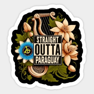 Straight Outta Paraguay Sticker